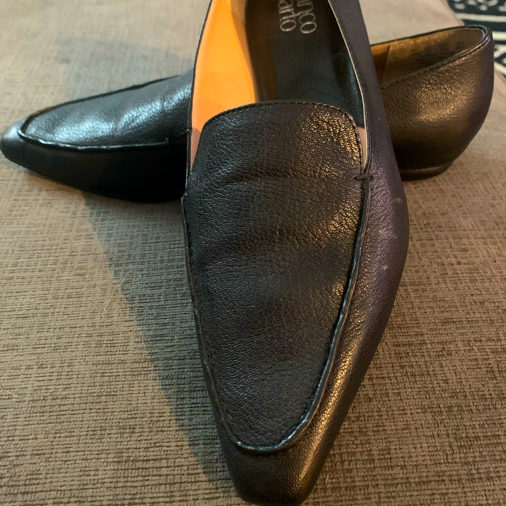 Black dress flats
